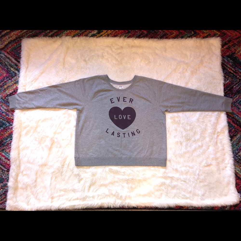 Old Navy Grey & Purple Graphic Sweatshirt - Picture 2 of 7
